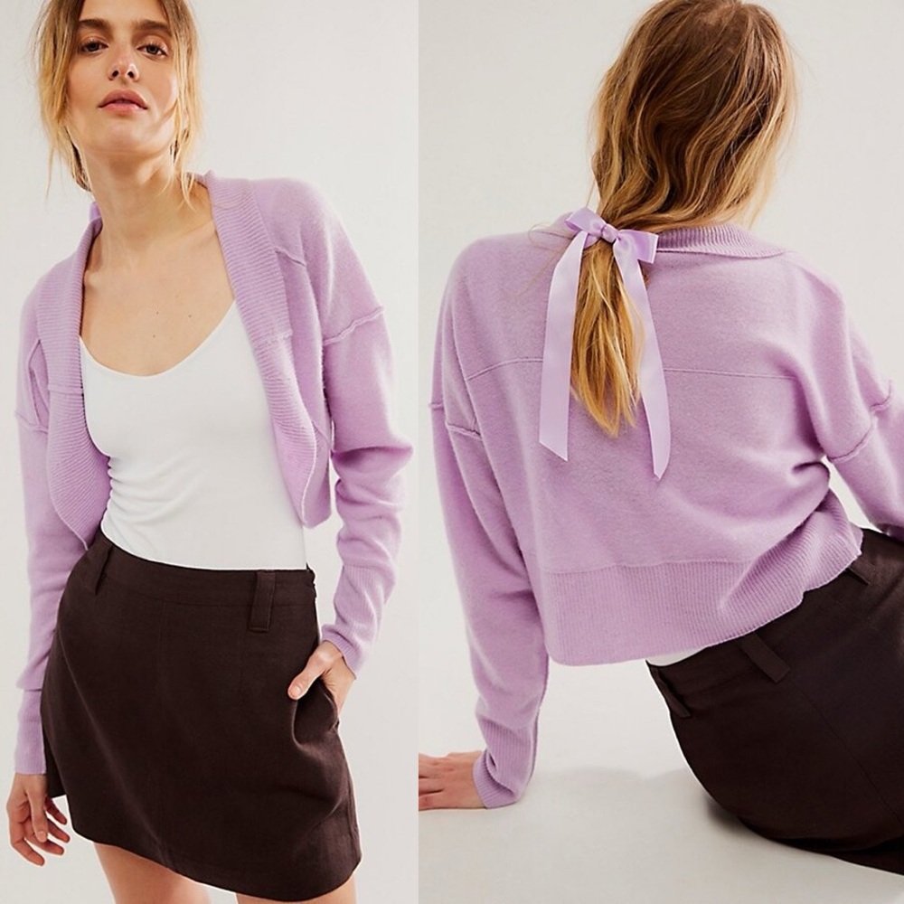 NWT Free People Cashmere Disco Shrug Cardigan